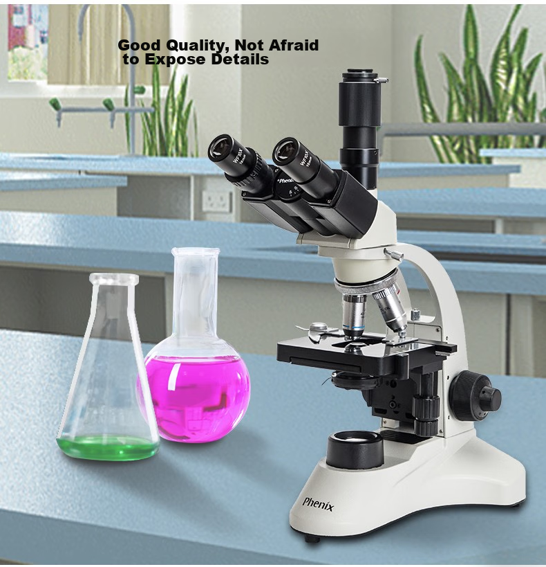 Phenix PH50-3A43L Three-Lens Biological Microscope, Professional Teaching And Experimental, High Magnification, High Definition, for Health Care And Livestock Breeding 13