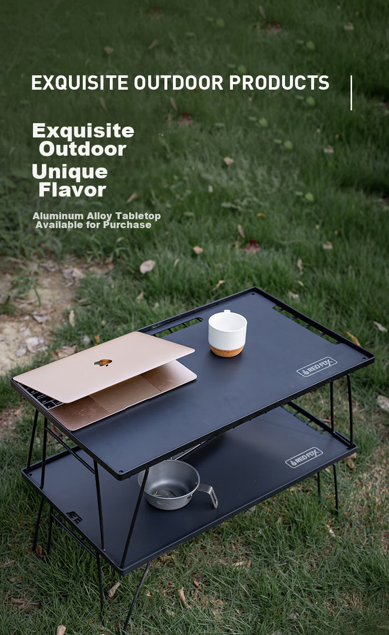 E-Rover Camping Picnic RV Table, Self-Driving Tour Barbecue Equipment, Grill Stove, Grid Table Storage Bag 7