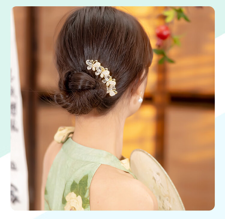 CHIMERA Hair Bun Maker, Back-Of Hair Clip, High-End Hair Accessory for Women, Hair Comb, Birthday Gift for Girls 9