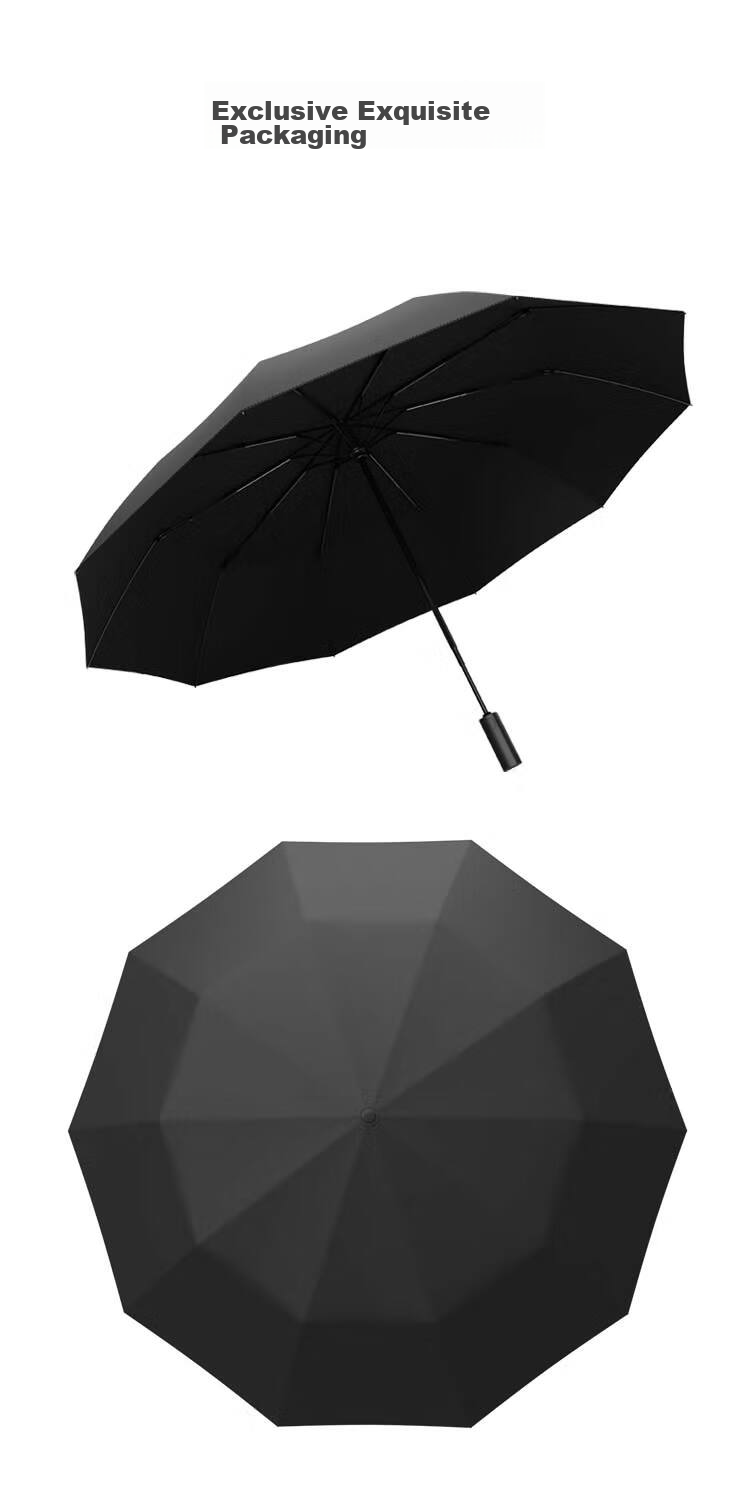 JD Original Black Knight Plus Umbrella, Large Size, Reinforced And Thickened, Sturdy Windproof Manual Umbrella, Navy Blue, 25 Inches, 115 Cm 12