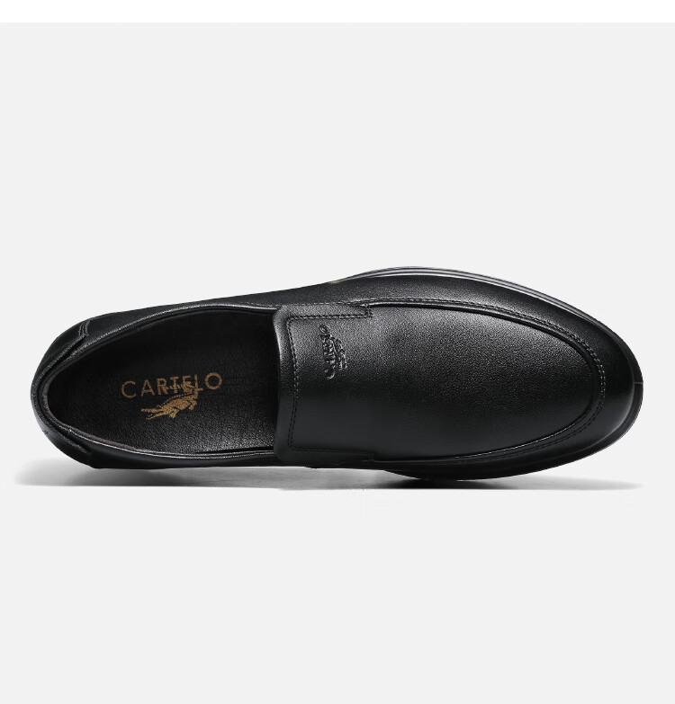 CARTELO Leather Shoes for Men, Slip-On Genuine Leather, 2026 New Style, Casual Business Dad Shoes, Soft Sole Formal Wear, Middle-Aged Breathable Soft Leather 18