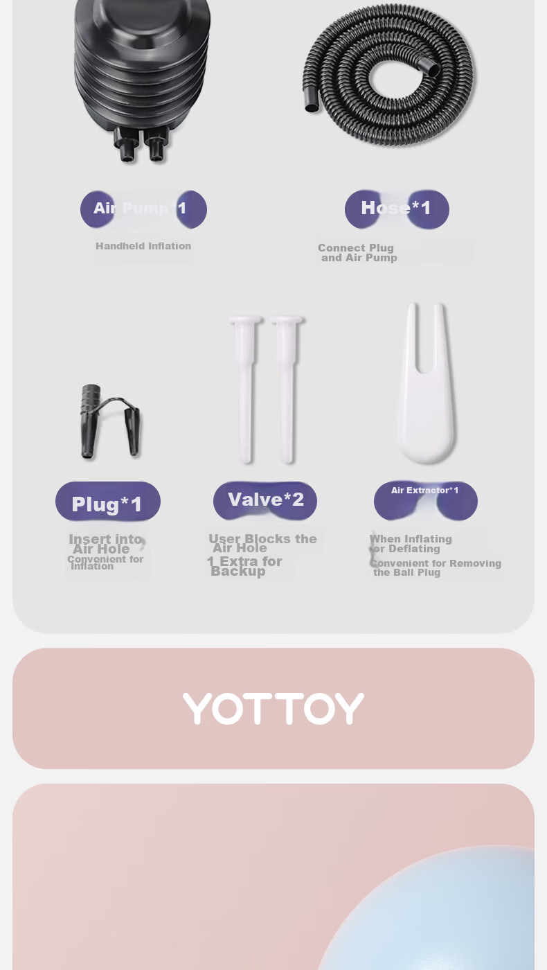 Yottoy Thickened Anti-Burst Yoga Ball Fitness Ball for Adults And Pregnant Women, Pilates Equipment Balance Ball 18
