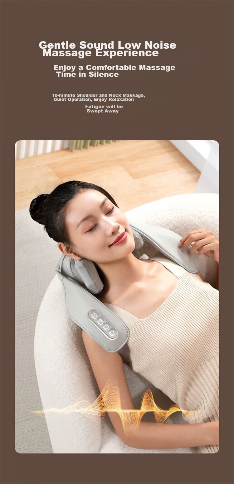 AUX Cervical Massager 05D-807 (Gray Gift Box), Massage Shoulder Wrap, Neck And Shoulder Massager, Trapezius Muscle Massager, Mid-Autumn Festival Gift 13