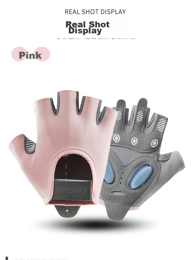 NAILEKESI N Fitness Half-Finger Gloves for Men And Women, Dumbbell Pull-Up Bar Weightlifting Training, Non-Slip Wear-Resistant Cycling Palm Protectio 15
