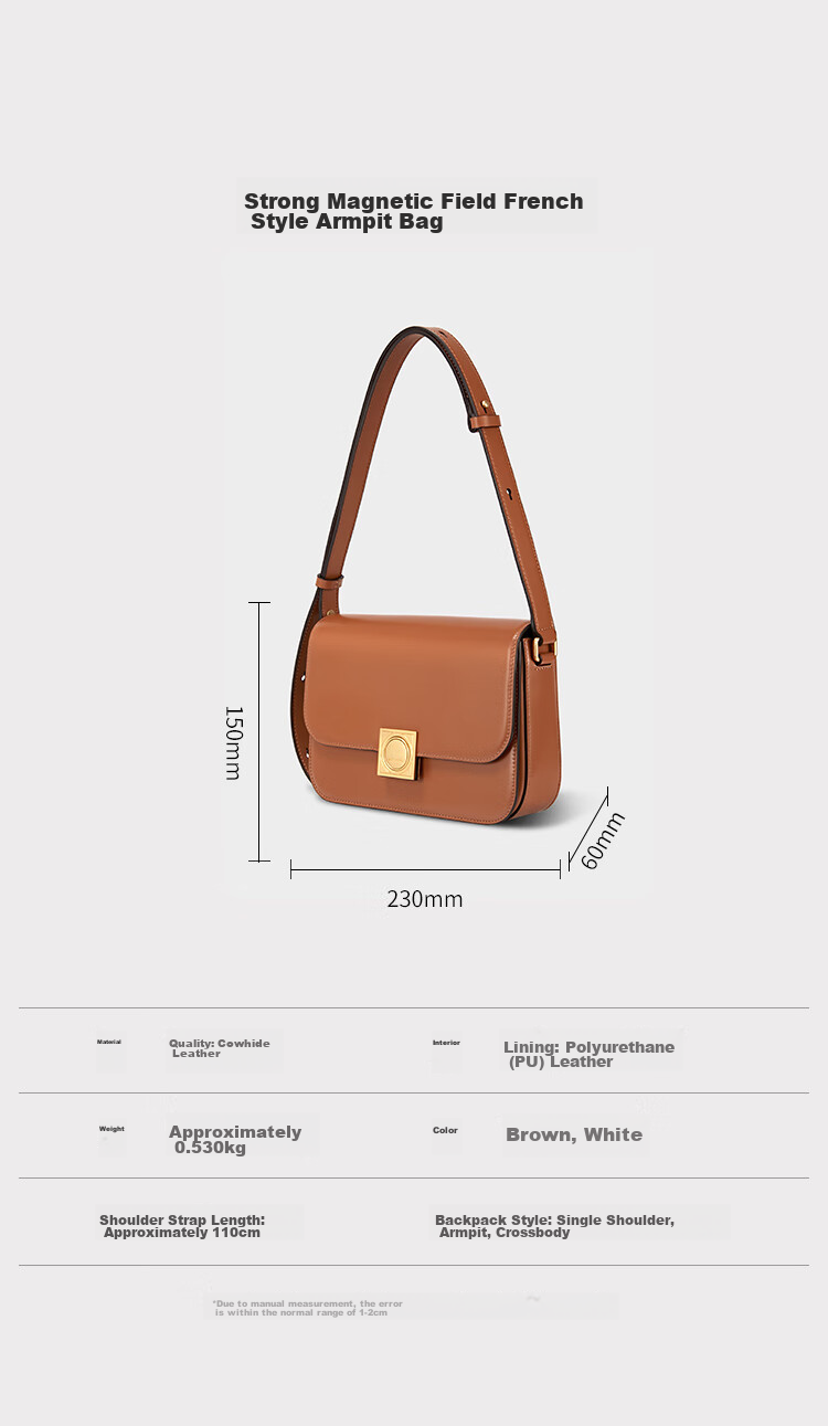 DISSONA Leather Tofu Bag, Single Shoulder Crossbody Bag, Small Square Handbag for Women, Black 3