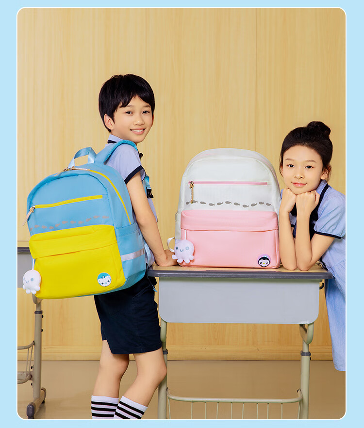 Zhonghua Xhai Dibuxiaozongdu Large Capacity Backpack for Primary School Students, Middle School Girls, Spine Protection Children's Backpack for Grades 1 to 6, Lightweight Double Shoulder Bag TE0009B (With Free Mesh Pencil Case) 20
