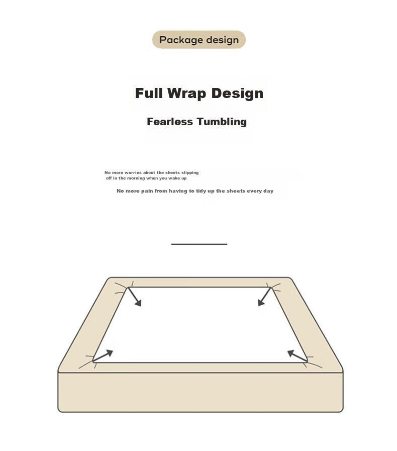 I-WILL Brushed Cotton Quilted Double Mattress Protector Single Piece Spiral Grid Waterproof Quilted Fitted Sheet Khaki 150x200cm 13