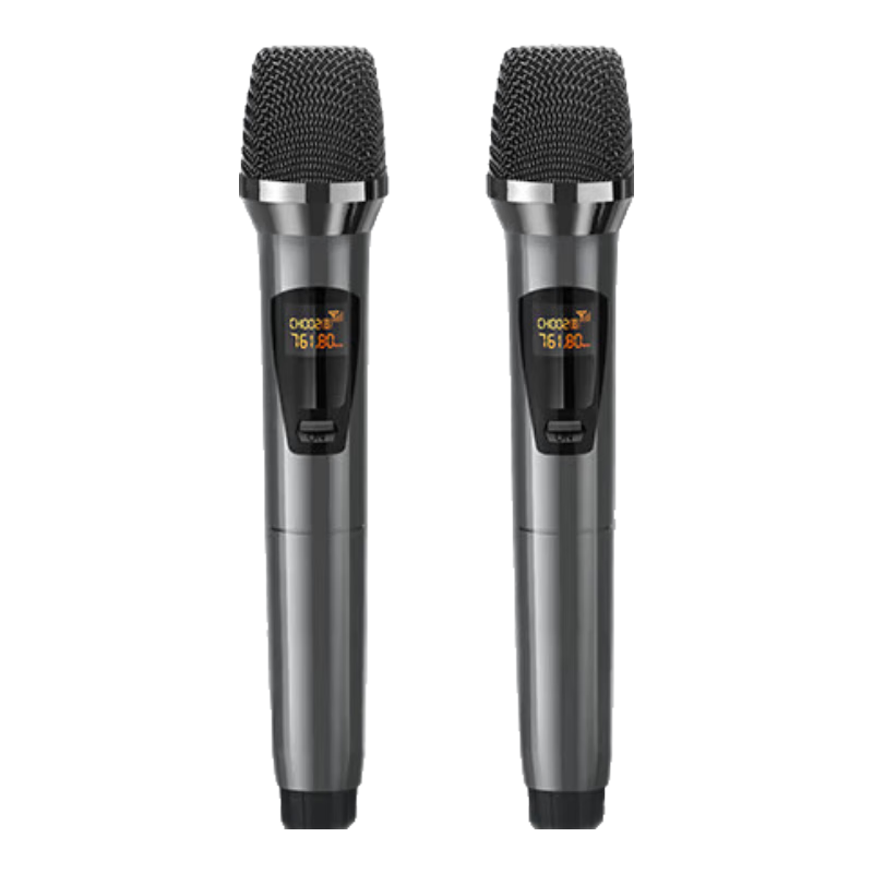 SAST OK-60 Wireless UHF Dual-Channel Microphone Professional KTV Karaoke Microphone Home Singing Microphone Professional Sound System Microphone