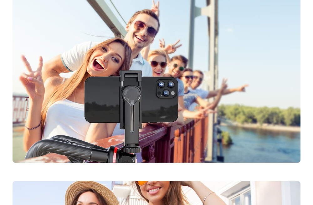 SelfieShow Action Camera Neck Strap Compatible with DJI OsmoAction4/G0Pro12/11 Pocket3/4P, First-Person Perspective Shooting, Cycling Mount, Rotatable 21