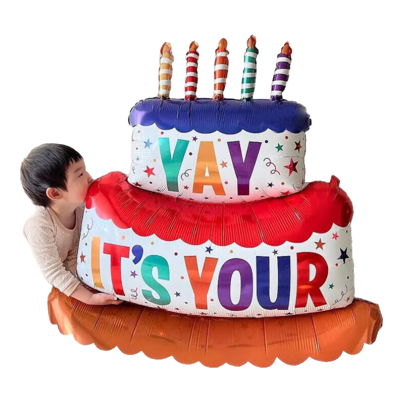Onizi Birthday Scene Setup Girl Birthday Props Atmosphere Boy Party Decoration Happy Birthday Influencer Large Cake