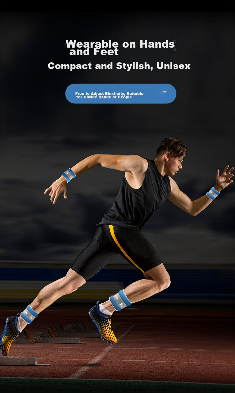 Chengyue Running Weighted Sandbag Invisible Leg And Arm Straps Fitness Equipment Set Iron Sand (2kg X 2) Black Gray CY-519 5