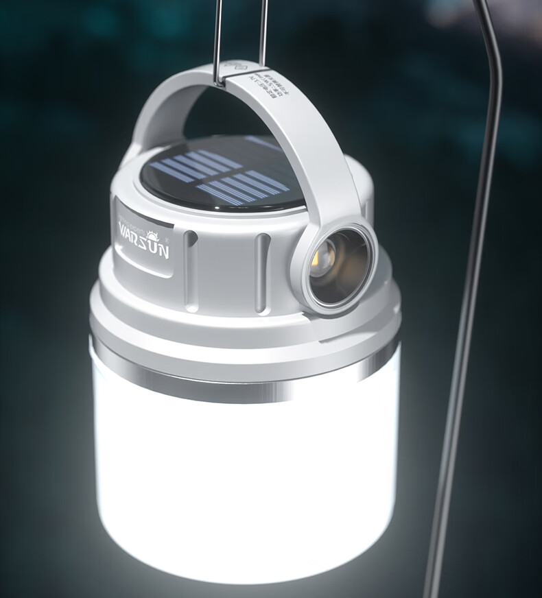WARSUN Camping Solar Rechargeable Outdoor Emergency Power Outage Super Bright LED Lantern 20