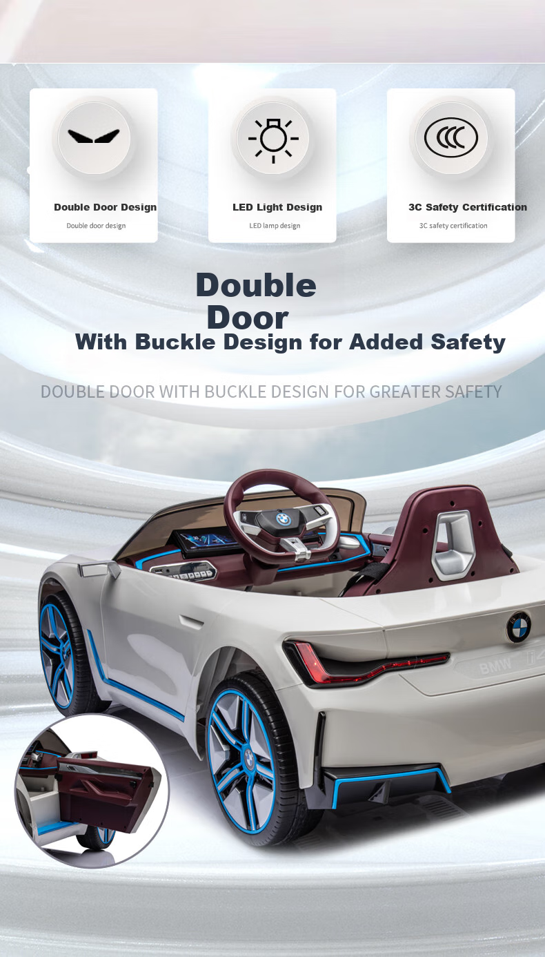 BeRica BMW Authorized Children's Electric Car, Rocking Four-Wheel Drive, 115cm, 30kg Load Capacity, Four-Wheel Toy Car 5