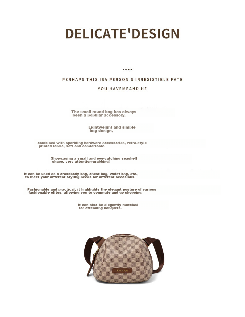 Aiqinghai Handbag, Women's Crossbody Bag, Shoulder Bag, Brand Shell Bag, Chest Pack, Birthday And Mother's Day Gift, Practical Present for Mom 4
