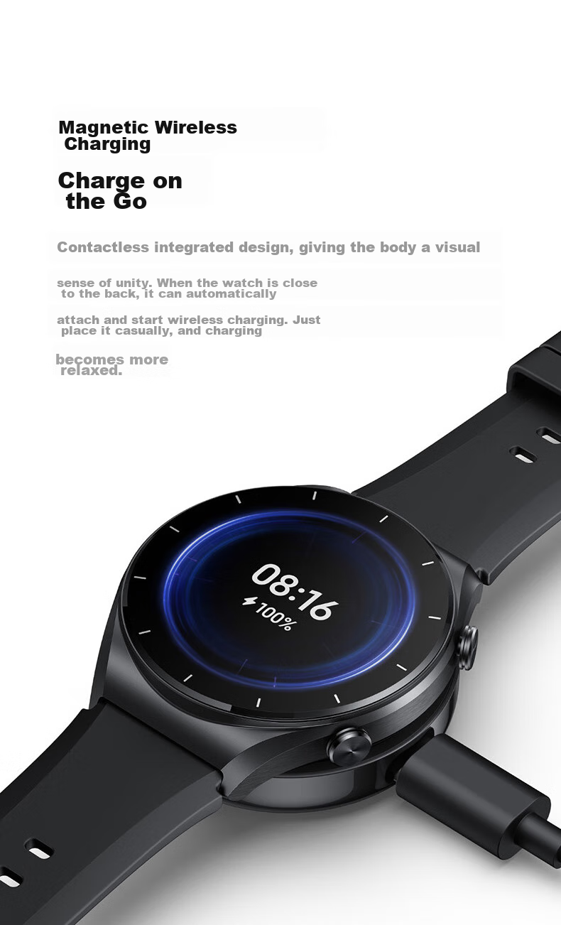CangHua Compatible with Xiaomi Watch S1 Charger, Xiaomi Watch S1 Charging Cable, Wireless Magnetic Safe Fast Charging Dock, Smart Sports Watch Accessories 3