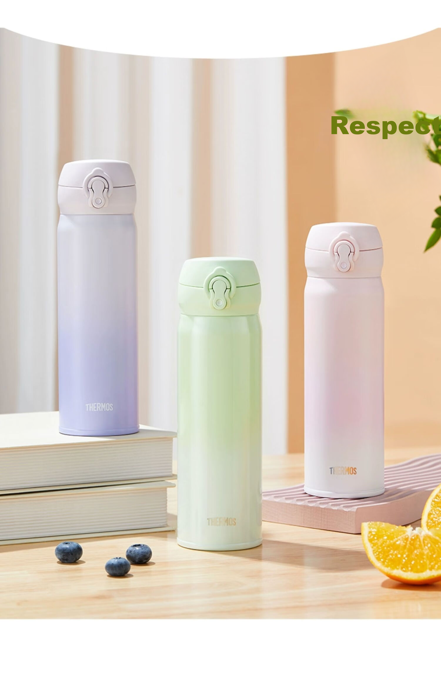 THERMOS Insulated Mug, 316 Stainless Steel, 500ml, for Men, Women And Children, Practical Water Bottle, Birthday Gift, JNL-500S PRW 15