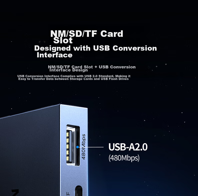 UGREEN Compatible with Huawei NM Storage Memory Card/SD/TF Card, USB/Type-C3.0 Card Reader, Supports Phones/computers/Apple 17/16/iPads Tablets/External Flash Drive Expansio 4