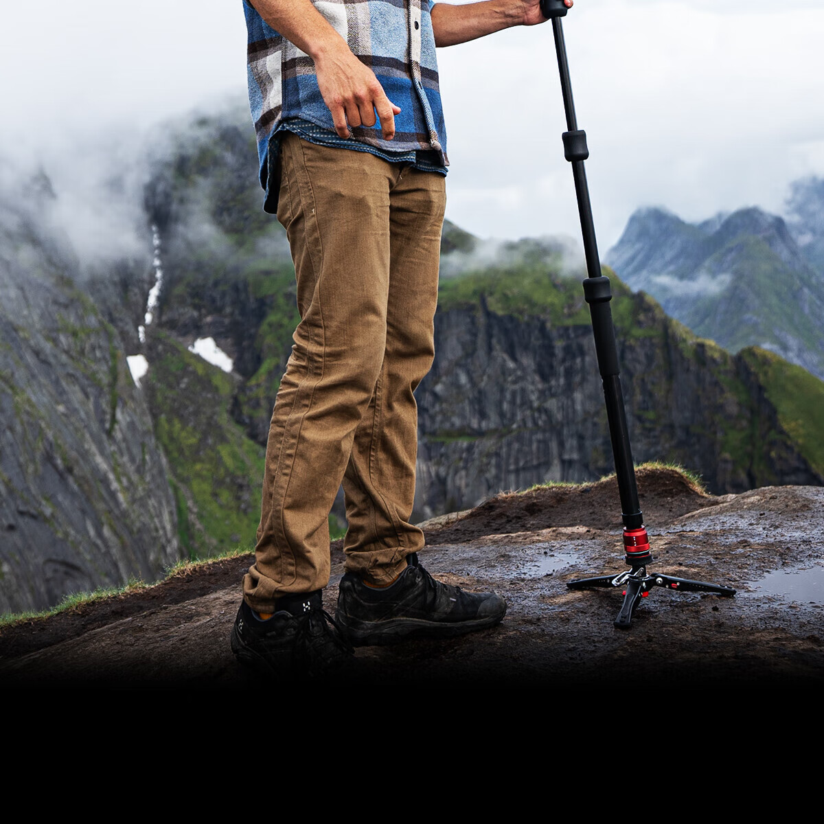 IFOOTAGE Cobra A150S Gen 3 Monopod with One-Touch Elevation Outdoor Portable DSLR Camera Professional Photography Videography Hydraulic Fluid Head Monopod Stand 4