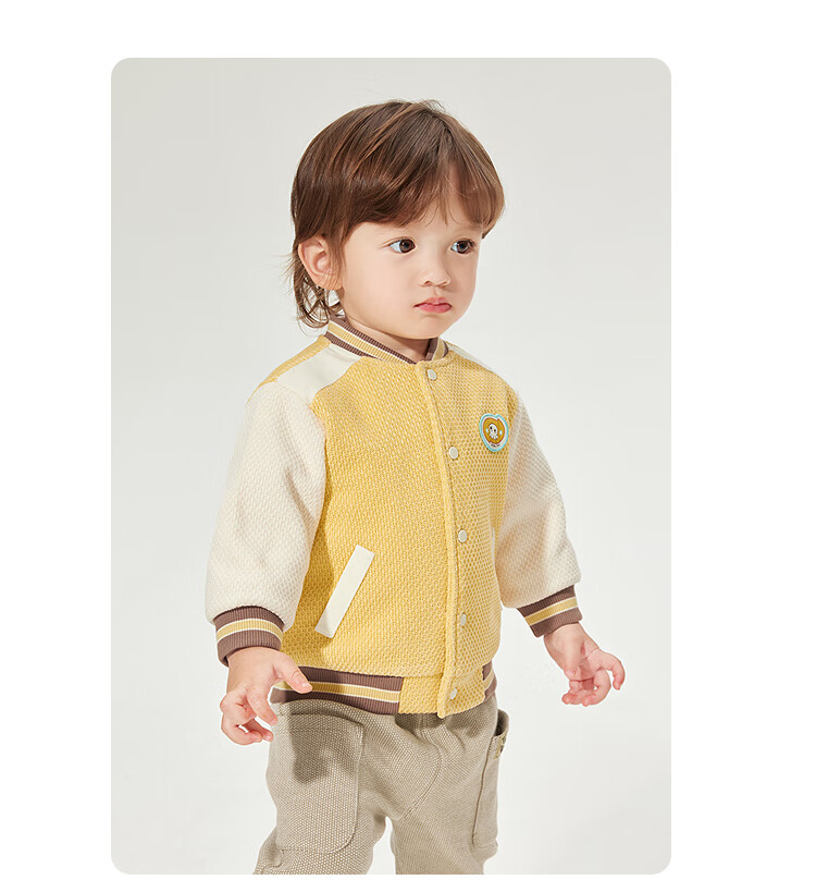 BALABALA Kids Jacket Baby Top 2025 Spring Boys Baseball Jacket Trendy [Mall Same Style] 200125105105 8