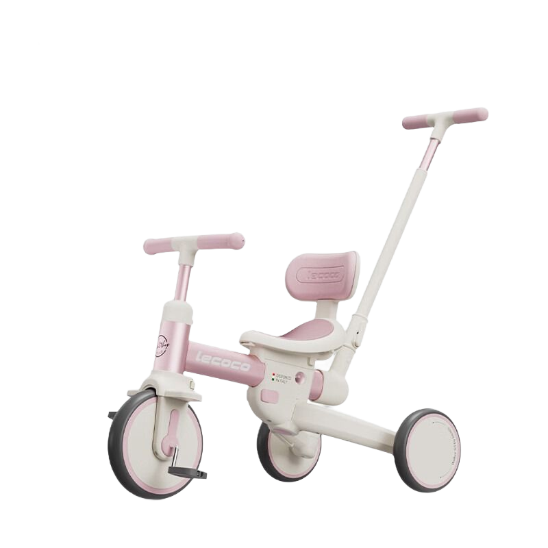 Lecoco Children's Tricycle, Baby Multifunctional Balance Bike, Transformable Lightweight Stroller for Toddlers Aged 1-5, Woke S3