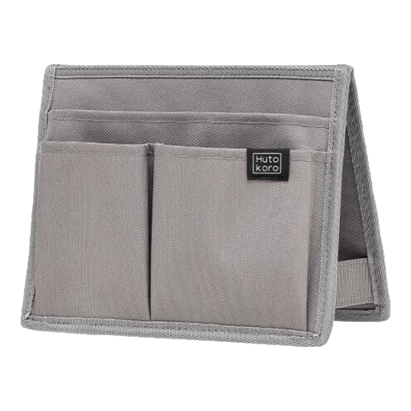 KINGJIM Hutokoro Double-Sided Storage Portable Office File Organizer HTK100GS-GY3C B6 Foldable Polyester PP Digital All-Net Low Price