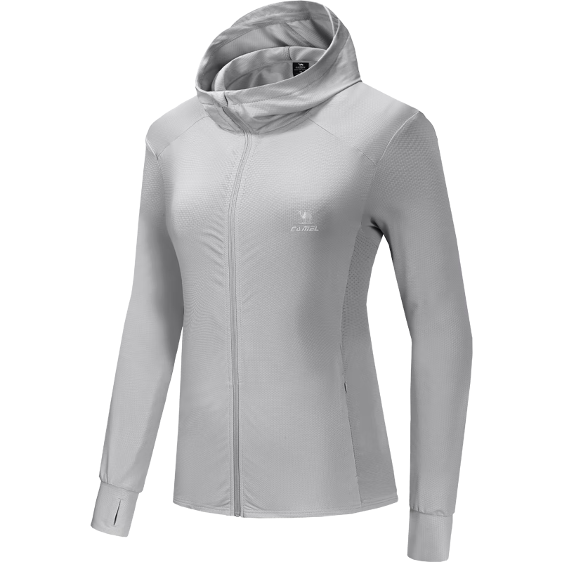 CAMEL Sun Protection Clothing for Men And Women, New Summer Outdoor Sports Wear, Original Yarn Cool-Feeling Sun Protection Loose Hooded Top Thin Jacket