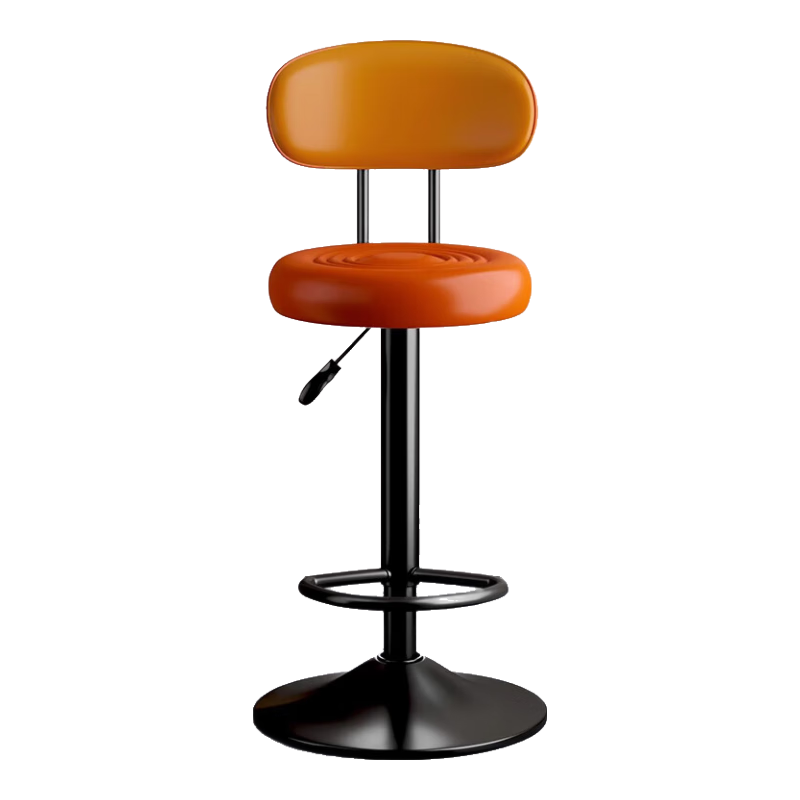 Huakaizhixing Bar Stool, High Chair, High Stool, Bar Chair, Adjustable Office Chair, Simple Chair BY625 Tall Orange Model