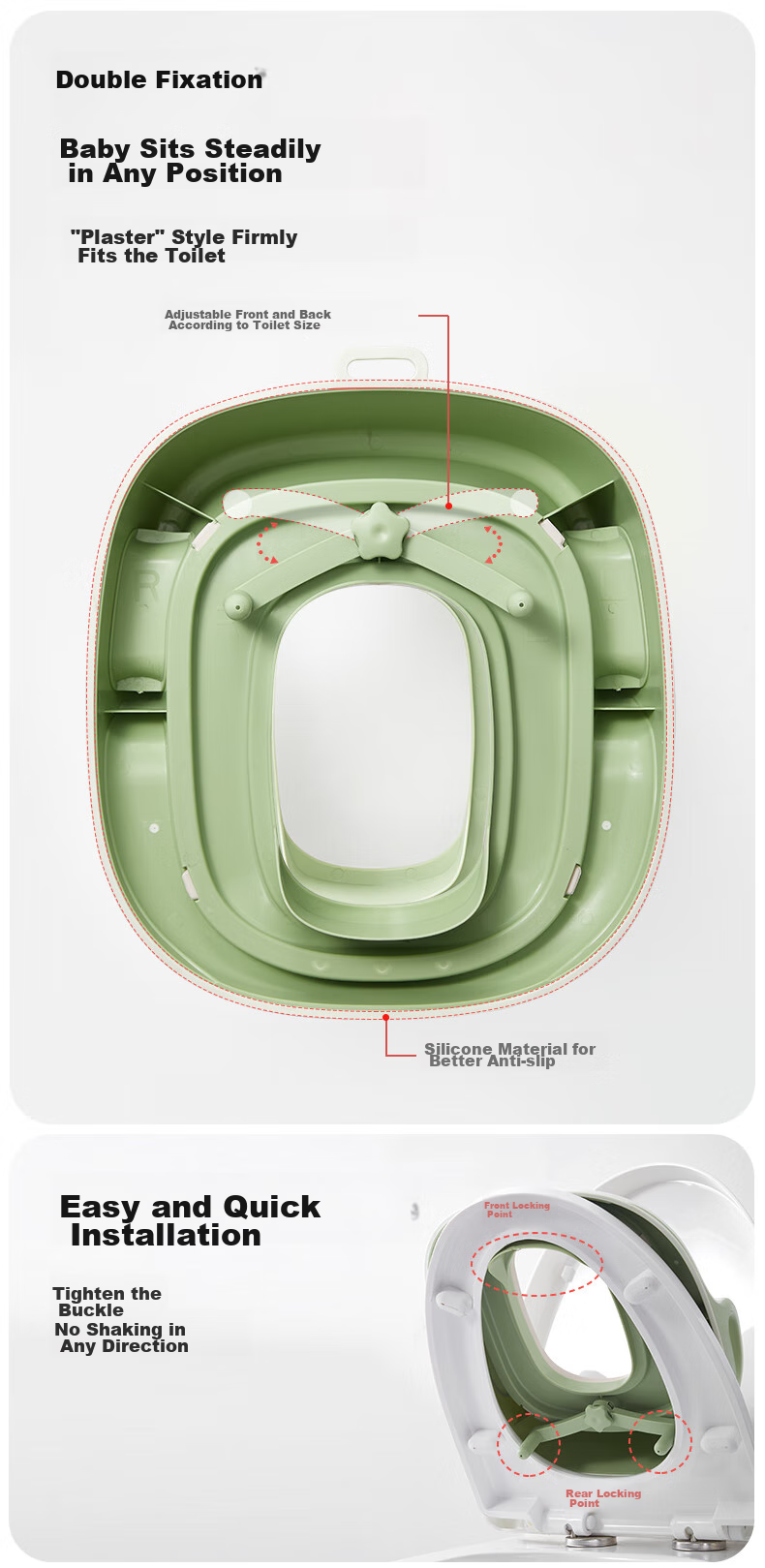 KUB Children's Toilet Seat, Baby Potty Training Ring for Boys And Girls, Infant Toilet Aid, PP Cushio 3