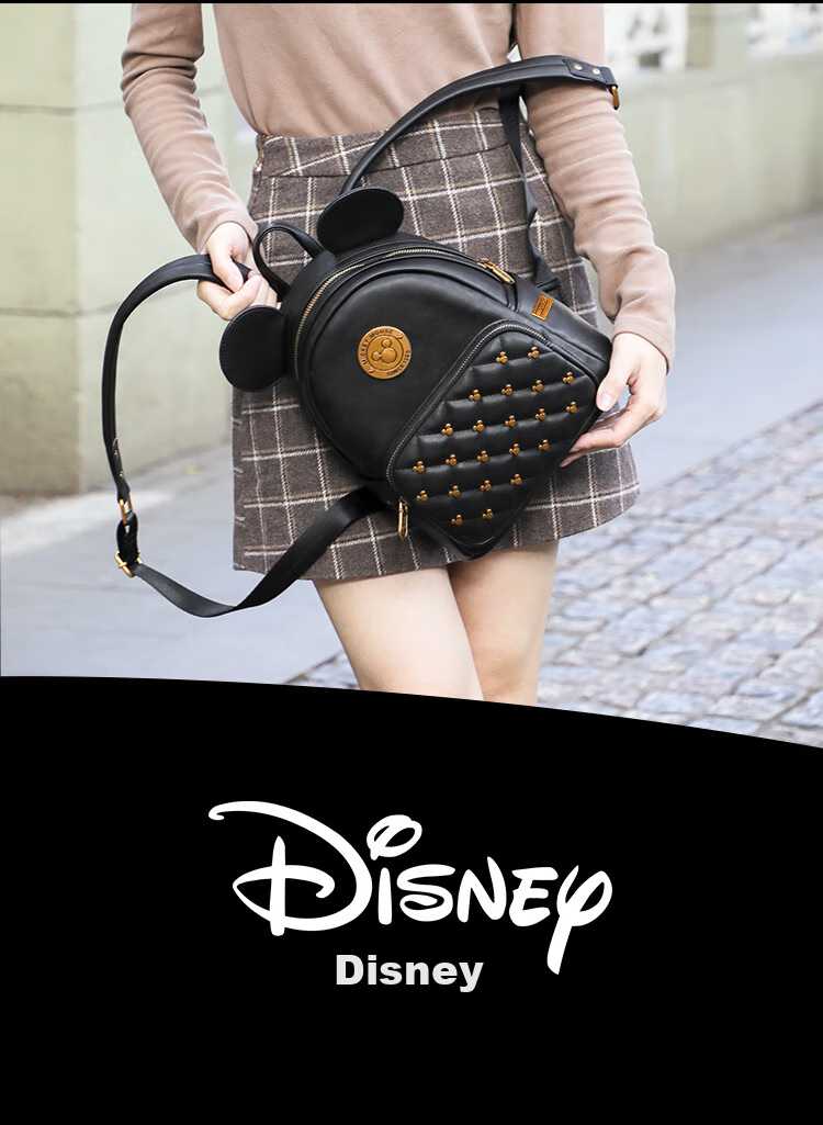 Disney Mickey Mouse Backpack for Women, Fashionable Teenage Girl Backpack, Birthday Gift Box Set for Girls 38