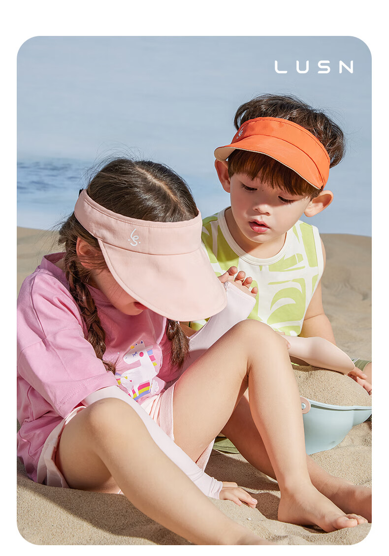 LUSN Kids Sun Protection Hat Baby Boys Girls Sunshade Cap Infant Sun Hat Baby Open-Top Duckbill Cap 11