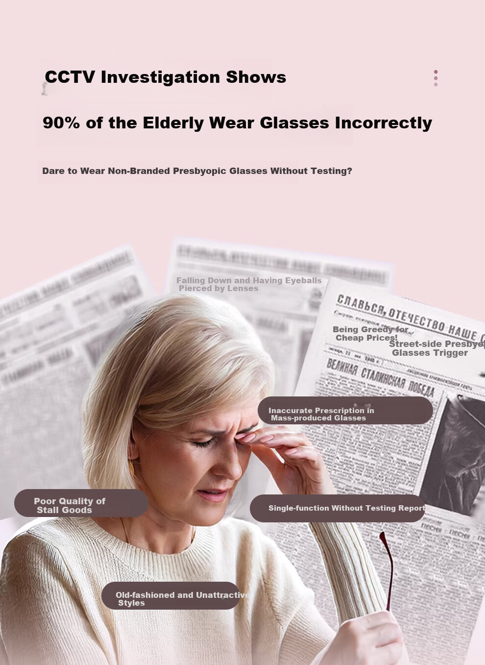 BORSIYZOL Reading Glasses for Women, Sold by JD, High-Definition Imported Anti-Blue Light Genuine Reading Glasses 8018, Purple, 150 Degrees 1