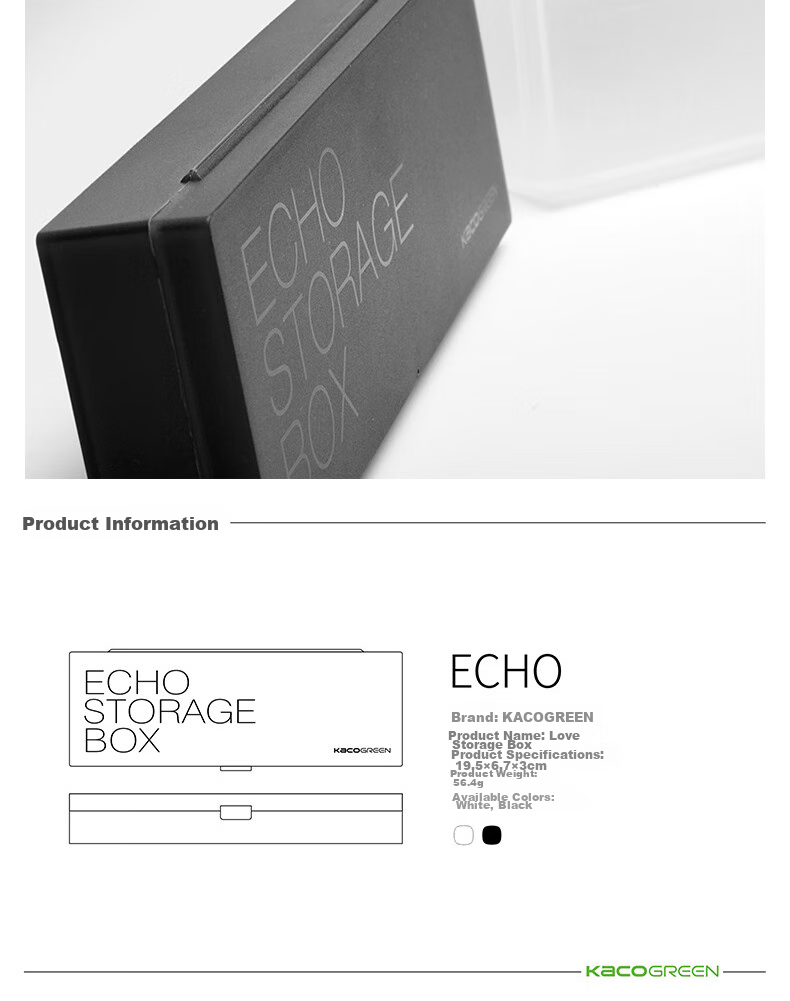 KACO Stationery Box, Simple Semi-Transparent Frosted Pencil Case, Large Capacity for Students, Aike Pencil Box, Instagram-Style Storage Box, Office Minimalist Organizer Pencil Case, Frosted White K1521 4
