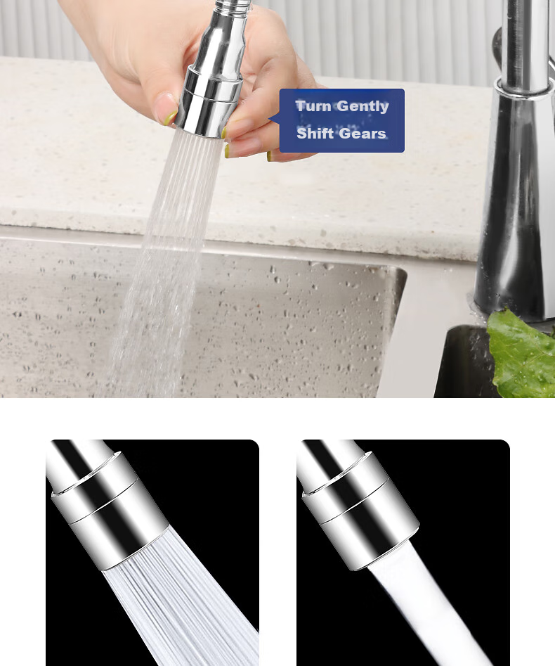 BJ Faucet Extender, Splash-Proof Head, Anti-Splash Faucet, Kitchen Universal Faucet Filter, Water-Saving Aerator 5