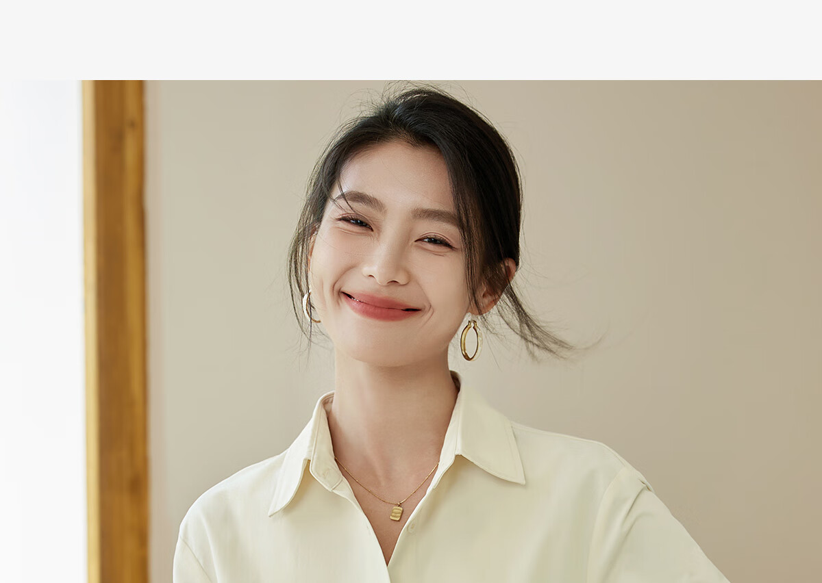 Chushen Spring And Autumn Long-Sleeve Shirt for Women, Turn-Down Collar, Embroidered Pockets, Versatile Commuter Blouse Top S143C2027 23