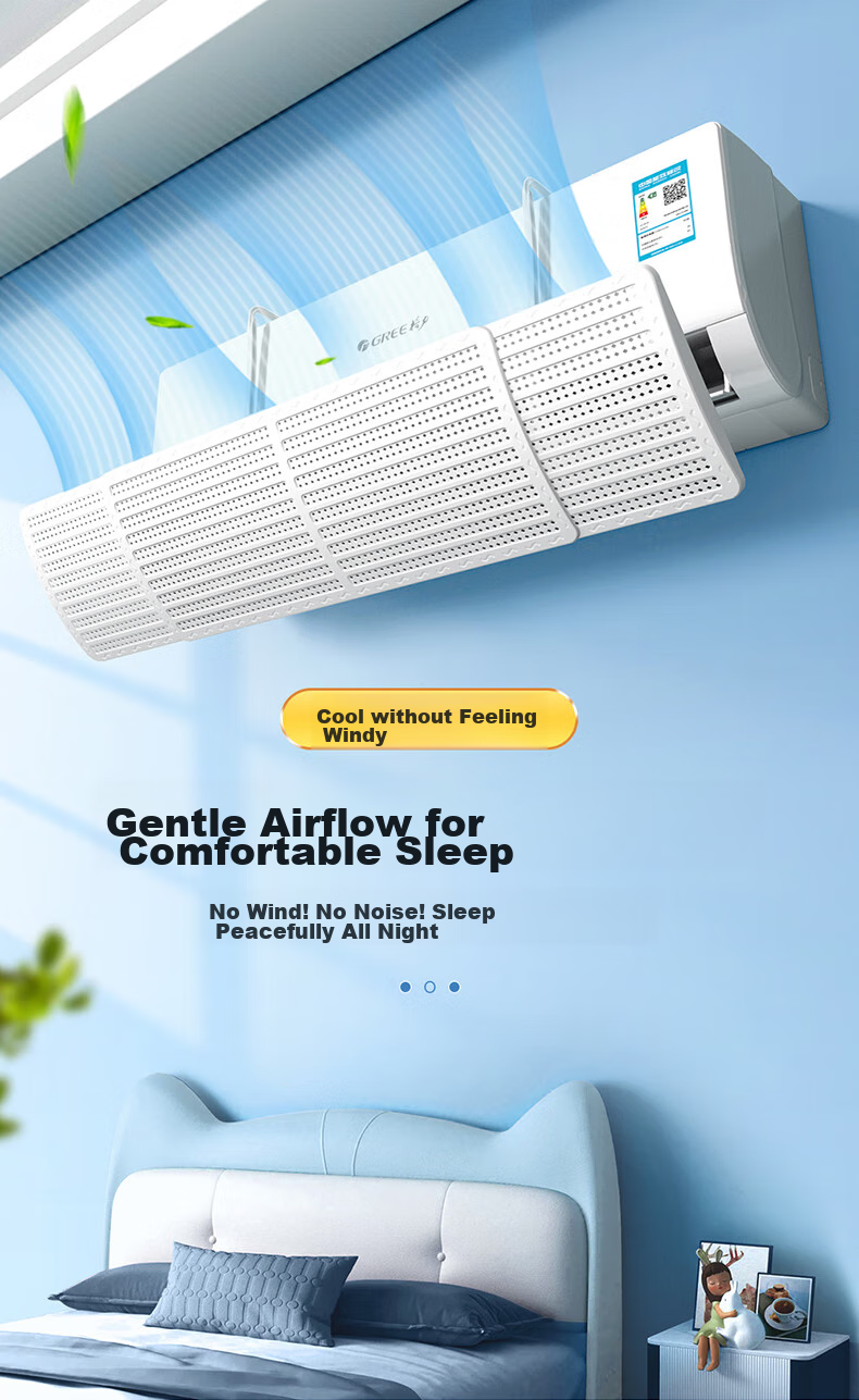 XIAO HUANG HOU Air Conditioner Wind Deflector, Anti-Direct Blowing Shield, Universal Wind Blocker 2