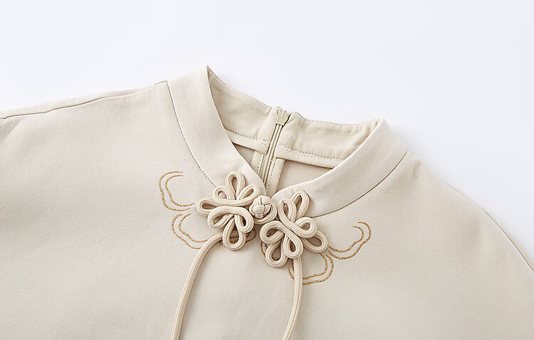 Dme [National Style New Chinese] Spring And Autumn Retro Stand Collar Exquisite Iron-On Disc Button Comfortable Air Layer Sweatshirt Women's Top 14