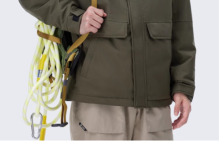 CAMEL Insulated Softshell Jacket Unisex Windproof Waterproof Cotton-Padded Mountaineering Coat A24CF04677 10