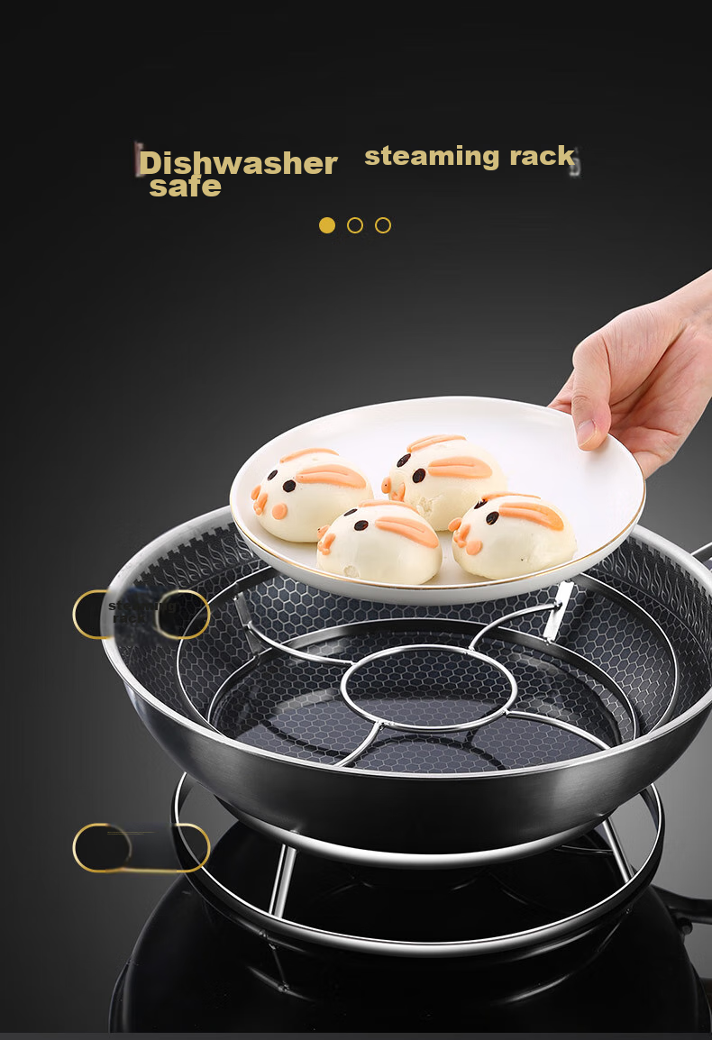 Newair Stainless Steel Pot Rack, Kitchen Storage Shelf, Heat-Resistant Anti-Scalding Household Cookware Organizer, Multifunctional Steamer Rack 10