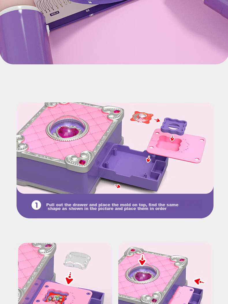 Diyu Valentine's Day Music Box, Rotating Ballet Girl, Jewelry Box, Children's Birthday Gift for Girls 5