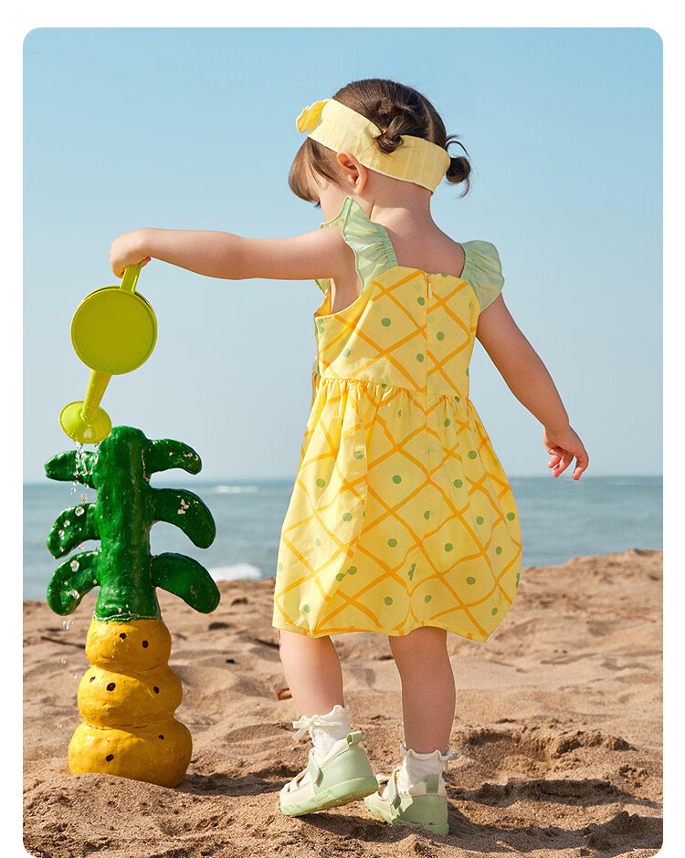 BALABALA Baby Dress, Infant Skirt, Children's Princess Dress, Girls' Summer Outfit 2025, Sweet And Cute, 208225111006 14
