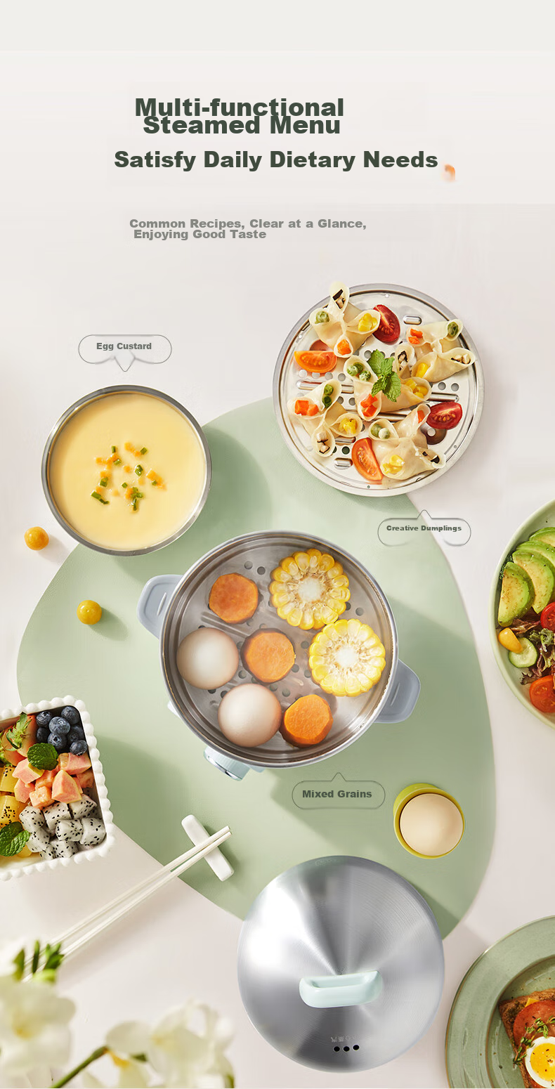 SUPOR Egg Cooker, Small Electric Steamer, Multifunctional Household Non-Coated Stainless Steel Egg Steamer, Egg Cooking Wonder, Can Be Timed And Auto Shut-Off, Z16YK858 Randomly Shipped 6