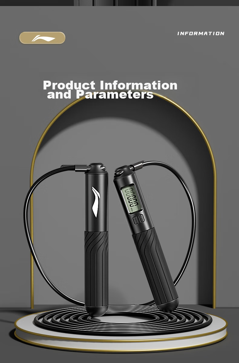 Li-Ning Jump Rope for Adults, Counting-Weight Loss Speed Competition Sports Steel Wire Children Elementary School Students Competition Middle School Entrance Exam Jump Rope Exam-Specific 11