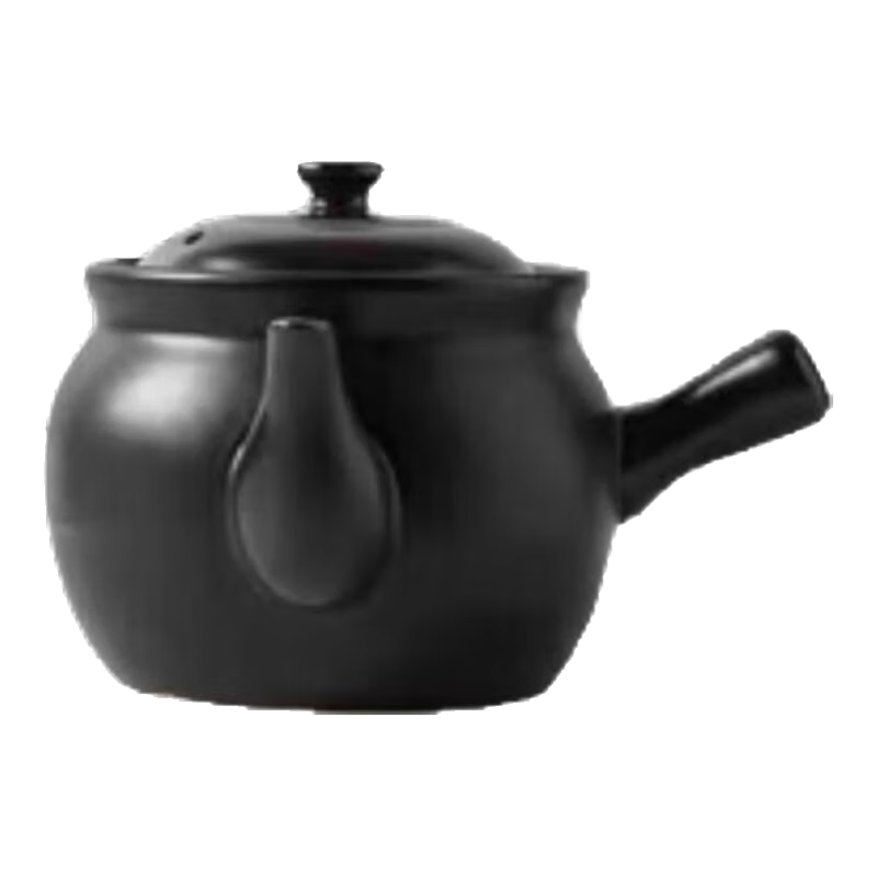 JD Jingzao Ceramic Health Preserving Herbal Medicine Pot Sand Pot Traditional Chinese Medicine Kettle Open Flame Herbal Medicine Cooker 2.5L Large Capacity Decoction Pot