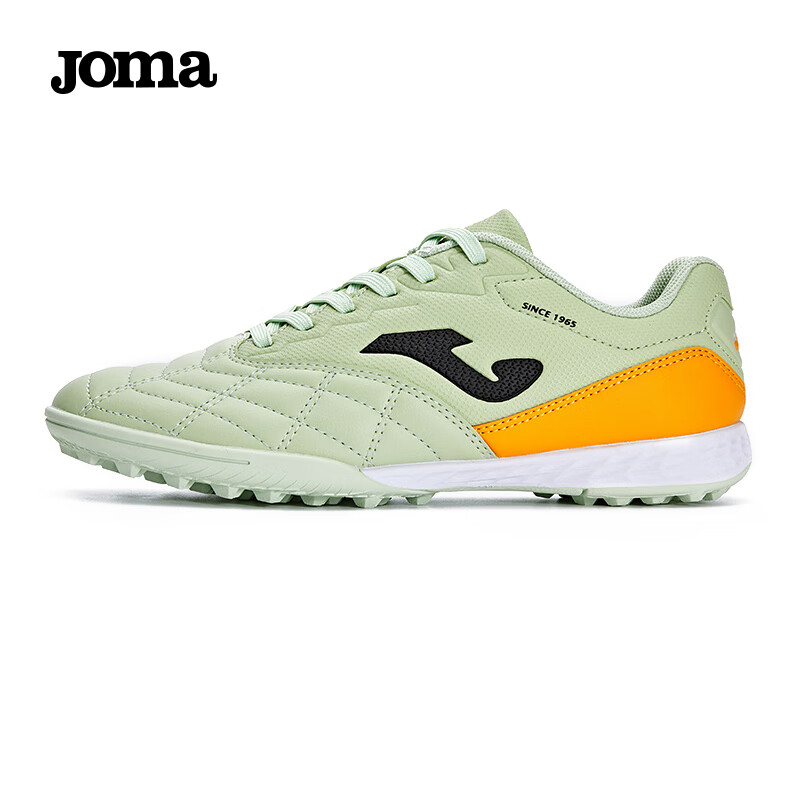 JOMA Soccer Shoes for Children TF Turf Cleats Boys Girls Youth Elementary School Students Non-Slip Wear-Resistant Football Training Shoes Light Green Size 36