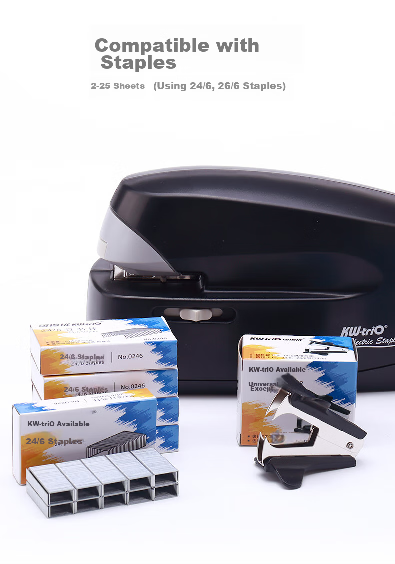 KW-Trio Electric Stapler with Intelligent Sensor, Fully Automatic Binding Machine, Can Staple up to 25 Pages 7