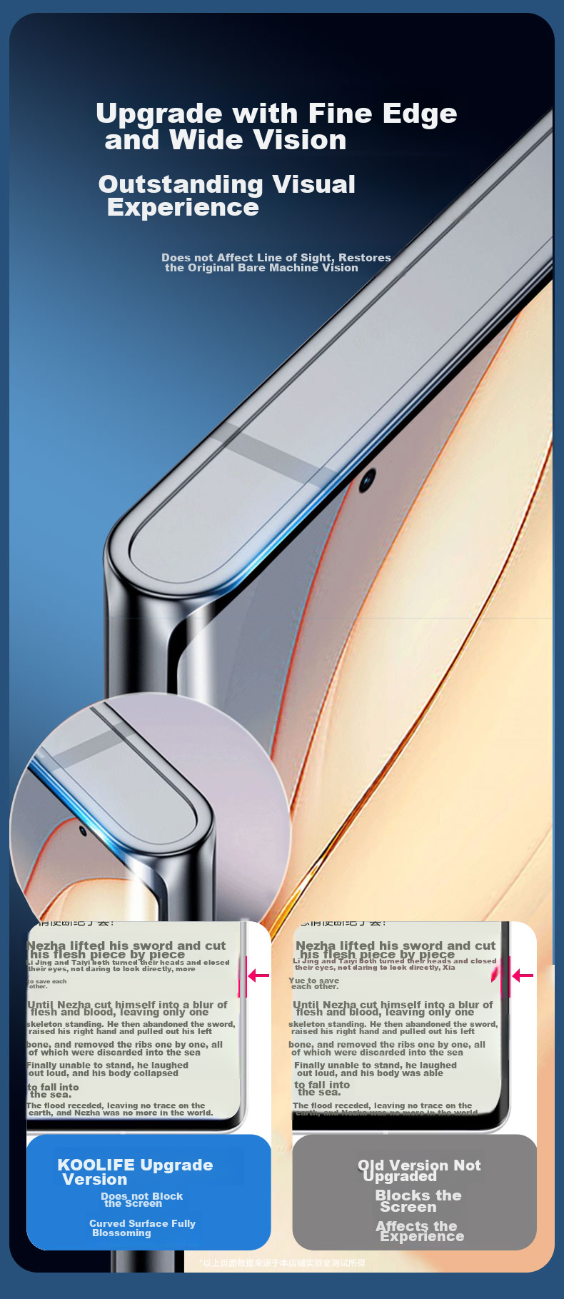 KOOLIFE [Anti-Chipping] Tempered Glass Screen Protector for Nubia Z80 Ultra, High-Definition Anti-Fingerprint Anti-Drop Gaming Film 5
