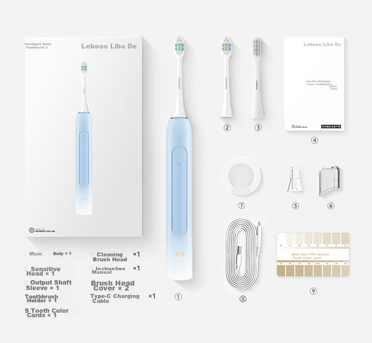 Hongmengzhixuan Libode Smart Sonic Electric Toothbrush Youyang 3 Adult Toothbrush, Cleans And Whitens Teeth, Long Battery Life, Gift for Boyfriend/girlfriend, Birthday Present, Wedding Gift 18