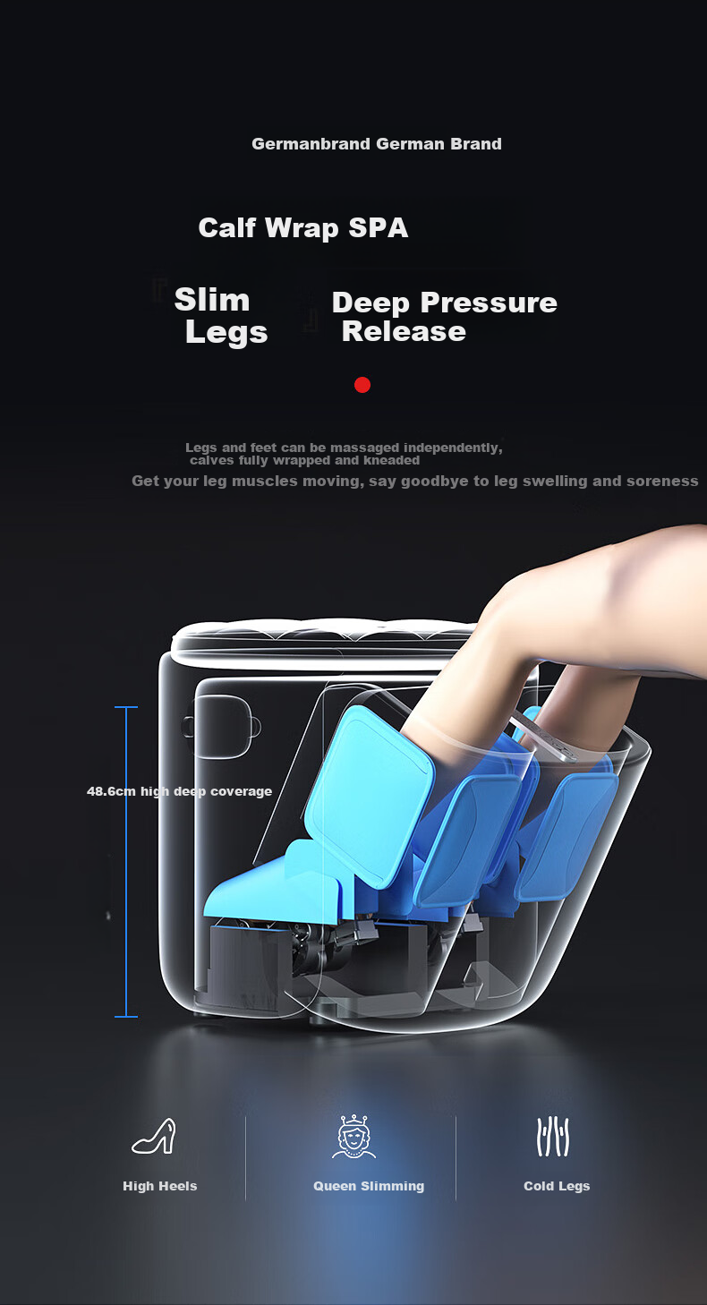 CLORIS F12 Foot Massager Foot Therapy Machine Full-Automatic Hot and Cold Compress Airbag Kneading Acupoint Foot Massager Gift for Wife and Parents 9