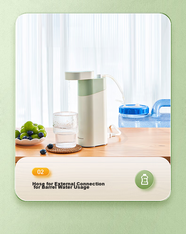 Zhuolang Portable Instant Hot Water Dispenser for Home Use, Compact Desktop Mini Milk Frother And Water Dispenser, Portable Electric Kettle for Travel And Business Trips 8