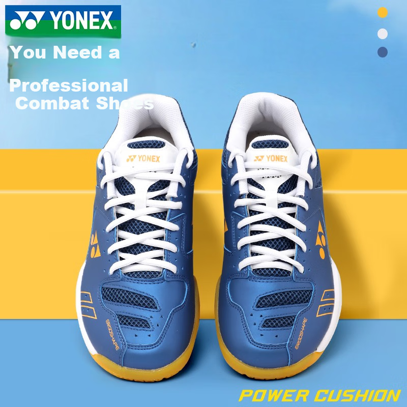 YONEX Badminton Shoes for Men And Women, Ultra-Light Breathable Shock-Absorbing Sports Shoes SHB220CR Beige Size 36 27